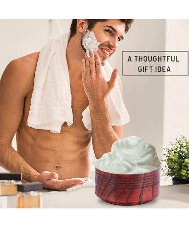 Tyenaza Wooden Shaving Soap Bowl | Vintage Razor Cleaning Foam Bowl for Men - Premium Quality & Durable - Buy Online on GoSupps.com