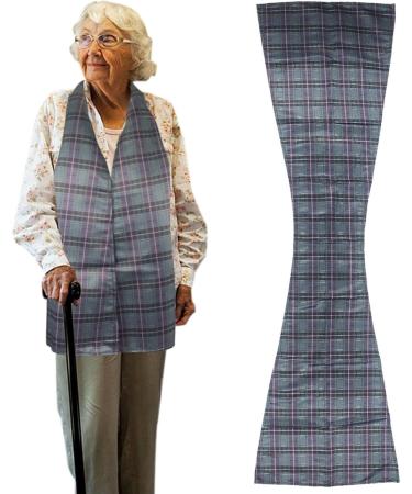 Adult Bibs - Reusable Adult Bibs for Women Washable Fashionable Food Clothing Protector Dining Scarf for Elderly Men and - Buy Online on GoSupps.com