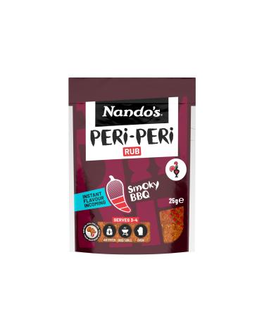 Nando's Smokey BBQ Nandos PeriPeri Flavour Rub 25g Pack van 2