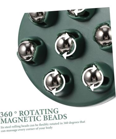 Minkissy 4 Roller Ball Massage Device - Portable Neck & Body Massager for Lymphatic Relief | Hand & Foot Massager | 4-Piece Green Set 10.5x9x8 cm - Buy Online on GoSupps.com