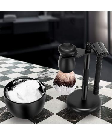 Deluxe Shaving Kit for Men - Safety Razor Brush Stand & Stainless Steel Bowl | Premium Home Shaving Essentials - Buy Online on GoSupps.com