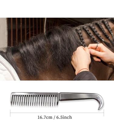 HAICN Aluminum Alloy Horse Comb Mane and Tail Comb Horse Grooming Tool Livestock Comb for Removing Loose Undercoat Knots - Buy Online on GoSupps.com
