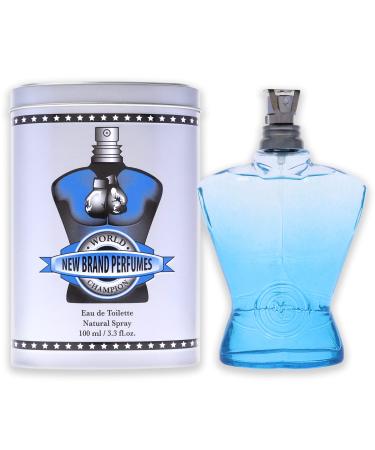 New Brand World Champion Blue EDT Spray Men 3.3 oz