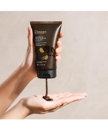 Cocoon Dak Lak Coffee Face Polish - 100% Vegan Exfoliating Scrub with Cocoa Butter & Safflower Oil for Smooth Glowing Skin | Anti Blackheads Enlarged Pores Wrinkles & Fine Lines - 5.07 fl oz - Buy Online on GoSupps.com