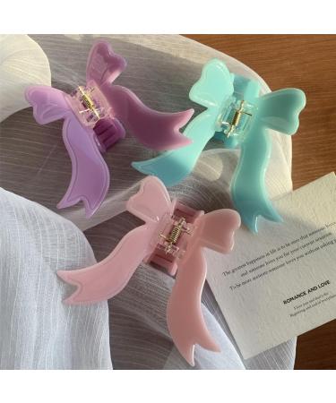 AJTUTUS Colorful Hair Claw Clip Balletcore Hair Jaw Clamps Cute Hair Catch Butterfly Barrettes Headdress Hairpin for Girl - Buy Online on GoSupps.com