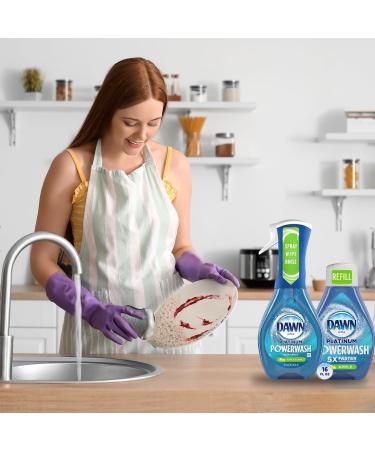 Buy Dawn Powerwash Spray Platinum Dish Soap - Apple Scent & Refill + 6 Scrub Sponges for Effortless Cleaning | International Shipping Available - Buy Online on GoSupps.com