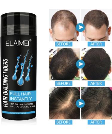 JITASHWA Hair Fibres Hair Powder Spray Natural Ingredients Hair Building Fibres for Thinning Hair Hair Thicker in 30 Seconds Hair Loss Treatment for Men & Women Medium Brown - Buy Online on GoSupps.com