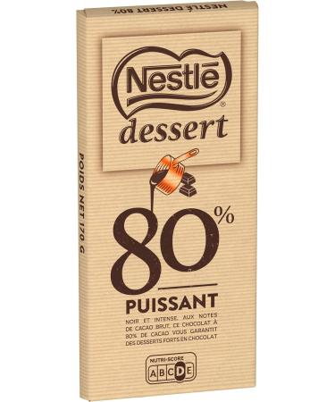 Nestl Dessert - Dark Chocolate 80% Pastry - 170g Tablet - Buy Online on GoSupps.com