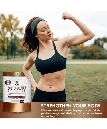 Multi Collagen Booster Powder Extra Strength Collagen Supplement with Added Keratin Biotin Hyaluronic Acid Vitamin C & Silica Extra Nutrients for Hair Nails & Skin -1 Pound 1 Pound (Pack of 1) - Buy Online on GoSupps.com