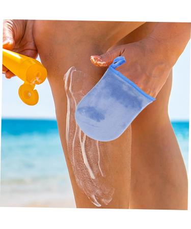 minkissy 1 Set Gloves Self Tanning Mitten Applicator Lotion Applicator for Back Lotion Back Applicator for Tanning Lotion Back Applicator for Women Flocking Fingerless - Buy Online on GoSupps.com