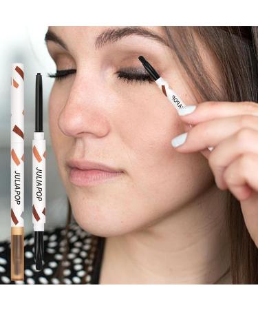 Eyeshadow | Makeup Cream Gel Texture with Brush - Quick Drying Eye Liner Long Lasting Eye Pencil Makeup Supplies Shakven Crow Black - Buy Online on GoSupps.com