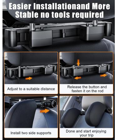 Zawaer Adjustable Car Headrest for Kids - Breathable Neck Support Pillow for Travel | 180 Rotation & Easy Installation - Buy Online on GoSupps.com