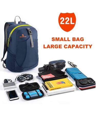 Sinotron 22L Lightweight Packable Hiking Backpack for Women Men - Dark Blue - Buy Online on GoSupps.com
