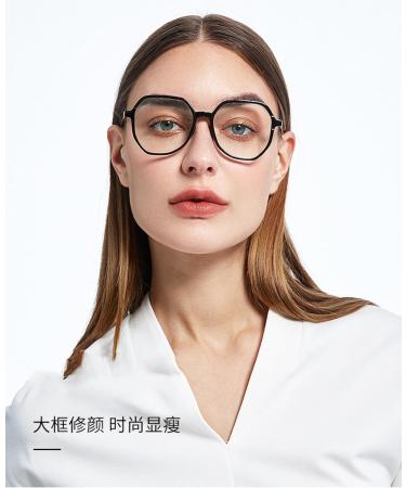 SERONI Metal TR90 Polygon Blue Light Blocking Glasses for Men & Women - UV Protection & Computer Reading Glasses - 52mm Black Frame - Buy Online on GoSupps.com