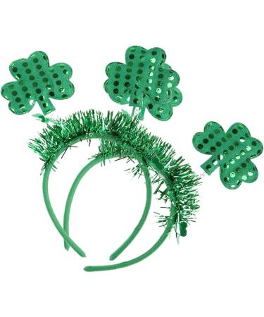 amangul Saint atrick's Day Headband Sequins Shamrock Hair Hoop Green for Head Boppers Irish arty Holiday hoto rop - Buy Online on GoSupps.com