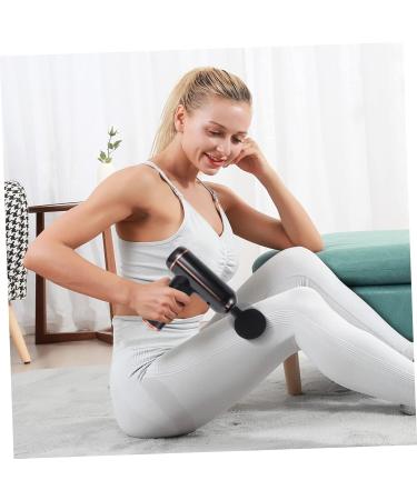 Gririw Portable Fascia Gun - Muscle Relaxation & Percussion Massage Tool for Fitness | USB Accessories Compact 14x14x4.3cm Black - Buy Online on GoSupps.com
