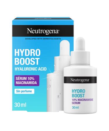 Kenvue Neutrogena Hydro Boost 10 niacinamide serum moisturizing facial serum for radiant skin facial serum hyaluronic acid and 10 niacinamide facial peeling serum for all skin types 30 ml