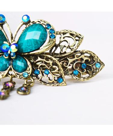 Sankuwen Women Retro Butterfly Hair Clip - Blue | Beauty Hair Tools - Buy Online on GoSupps.com