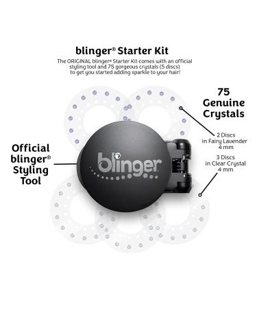 Blinger Starter Kit: Women's Hair Styling Tool with 75 Glass Crystals | Bedazzling Gems for Instant Bling! | Hair-Safe & Easy to Use | By Blinger Kids - Buy Online on GoSupps.com