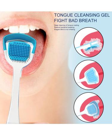 Tongue Cleaning Gel with Brush - Healthy Oral Hygiene Set for Adults | Fresh Breath & Effective Oral Care - Buy Online on GoSupps.com