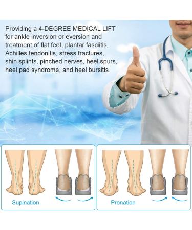 Orthopedic Insoles (4 Pairs) for Men & Women - Lateral Heel Wedges for Corrective Pronation, Supination, O/X Type Legs - Silicone Inserts for Height Increase and Heel Pain Relief - Buy Online on GoSupps.com