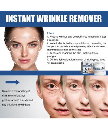 5 Seconds Wrinkle Remover 5 Seconds Retinol Anti-Wrinkle Cream 5 Seconds Anti Wrinkle Face Cream Instant Wrinkle Remover Lifting Moisturizing Facial Cream Tightening Face Cream or Women - Buy Online on GoSupps.com