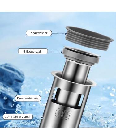 Bathroom Shower Drain Backflow Preventer Stainless Steel Shower Drain Plug Seal Not Odor Bathroom Floor Trapping Silver - Buy Online on GoSupps.com