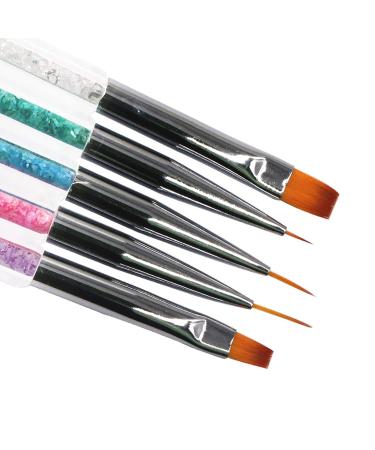 5pcs Nail Art Brushes Set - Professional Painting & Dotting Pens for Manicure - International Shipping Available - Buy Online on GoSupps.com