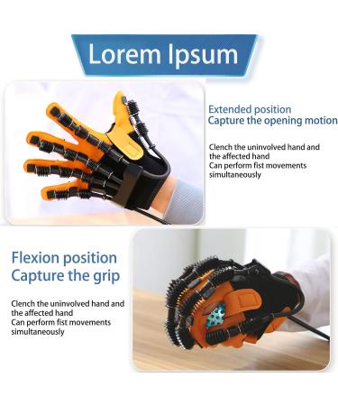 Finger Rehabilitation Gloves Finger Straightening Brace Guard Hand Dysfunction to Independently Carry Out Rehabilitation Training for Hand Dysfunction XL With Left Hand - Buy Online on GoSupps.com