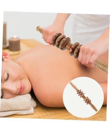 Buy Minkissy 3-Piece Six-Wheel Wood Massager - Neck Shoulder Foot & Abdominal Massage Device | Handheld Manual Massage Tools for Ultimate Relaxation - Buy Online on GoSupps.com