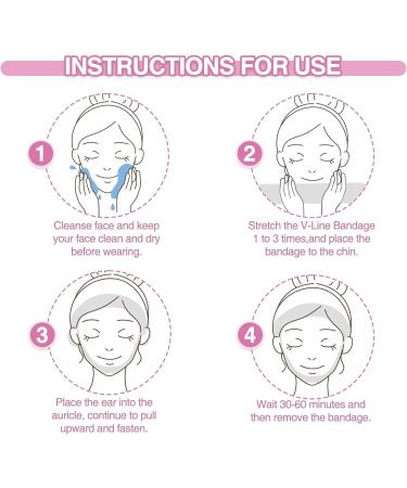 WLLHYF V Line Lifting Mask Reusable Double Chin Reducer Chin Strap Face Belts V Line Face Toning Belts Lift and Tighten Prevent Sagging Women(white) - Buy Online on GoSupps.com