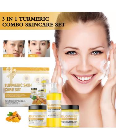 Avershine 3 In 1 Turmeric Combo Skincare Set Turmeric Glow Combo Skincare Set Natural MoisturizingTurmeric Skin Care Set (1 set) - Buy Online on GoSupps.com