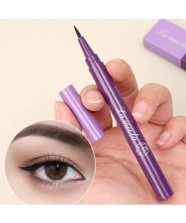 Liquid Eye Liners for Women | Waterproof Eye Cosmetics with Fine Tip Portable Black Eye Liners for Beginners Long Wear Fast Drying Eye Makeup for Travel - Buy Online on GoSupps.com
