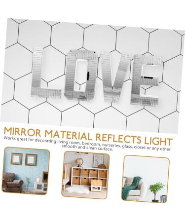 Letters for Wall Decor - 3D Foam Alphabet Wall Stickers & Mirror Adhesive Decals - Freestanding Wall Letters for Home & Office Decoration - Buy Online on GoSupps.com