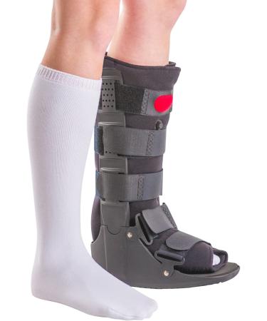 BraceAbility Replacement Sock Liner for Orthopedic Walking Boots: Medical Tube Socks for Air Cam Walkers and Fracture Boot Casts (High-Top, Pack of 2) - Buy Online on GoSupps.com