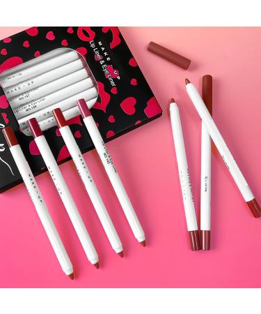  G n rique Lip pencil makeup lip liner | 12-color matte lip pencil | Waterproof and long-lasting matte lip pencil nude shade for women and girls - Buy Online on GoSupps.com