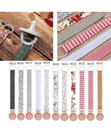 Buy Cotton Linen Baby Pacifier Clip Chain | Secure Nipple Holder for Infants | International Shipping - Buy Online on GoSupps.com