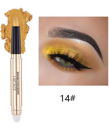 Dual Eyeshadow Stick 2 in 1 Eyeshadow Stick Makeup 6 Colors Waterproof Long Lasting Cream Eye Shadow Pencil Makeup Eye Shadow Highlighter Stick for Women Girls C(13# 18#) - Buy Online on GoSupps.com