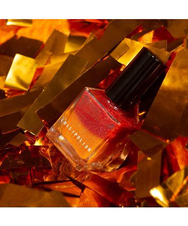 LolliPolish Color Changing Mood Thermal Nail Polish - Tequila Sunrise - 5 Free, Cruelty Free, Vegan - Buy Online on GoSupps.com