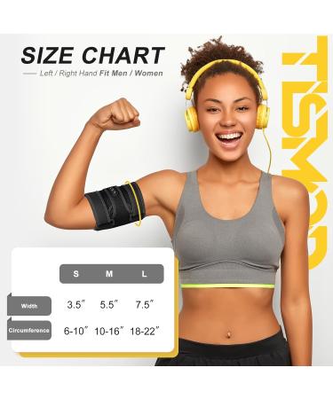 Bicep Tendonitis Brace for Pain Relief - Compression Sleeve for Biceps & Triceps - Men & Women - Size M Black - Buy Online on GoSupps.com