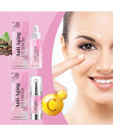Caffeine Eye Cream & Serum Kit 60ml Care for My Perfect-Looking Eyes Caffeine Serum for Dark Circle Under Eye Reduction Hydrating Cream for Puffy Eyes Fine Lines Daily Use Men Women (3PCS) - Buy Online on GoSupps.com