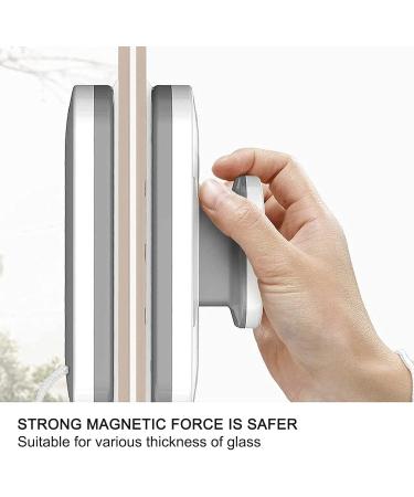 LTLJX Magnetic Window Cleaner Double Sided Outside Window Cleaner Tool with Comfortable Handle Wiper for High-Rise Glass Or Fish Tanks Glass Thickness 18 to 30mm - Buy Online on GoSupps.com
