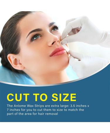 Wax Strips 64 Count Large Size for Women - Face, Legs, Underarms, Bikini - Natural Formula, Hair Removal - 7.1 x 3.5 Inches - Buy Online on GoSupps.com