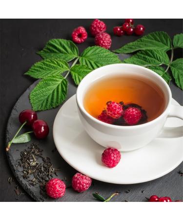 Raspberry leaf herbal tea cut gently dehydrated 100% pure and natural (125g) - Buy Online on GoSupps.com