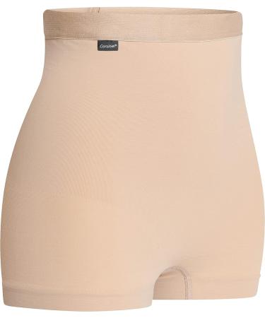 Corsinel Support Linen Low Women's Boxer Shorts for Stoma & Hernia | Maximum Support Damen Underpants for Umbilical Scar & Inguinal Hernia | Reliable Protection in Beige - Buy Online on GoSupps.com