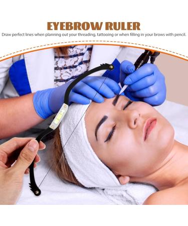 Hemoton 1 Set Arch Embroidery Eyebrow Ruler Eyebrow Ruler Tool Eyebrow Positioning Ruler Portable Pull Wire - Buy Online on GoSupps.com
