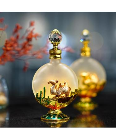 YU FENG 30ml Antique Glass Perfume Bottle Empty Vintage Camel Decorative Perfume Bottle Refillable Perfume Bottle Dropper Bottle for Women Girl Gift Brown - Buy Online on GoSupps.com