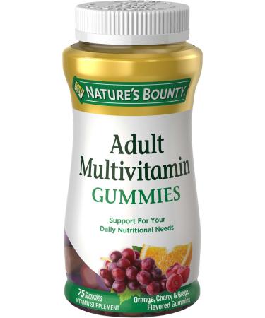 Nature's Bounty Adult Multivitamin Vitamin Supplement Daily Nutritional Needs Fruit Flavor 75 Count (Pack of 1) - Buy Online on GoSupps.com