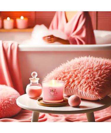 CHILLFLAME Candles Gifts for Women Scented Candles Gift Set for Her 3 Scented Votive Candles Birthday Gifts for Women/Men (Pink+Purple+White 200g) - Buy Online on GoSupps.com