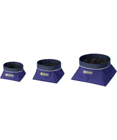 RUFFWEAR Quencher Bowl - Huckleberry Blue - Large - Durable & Portable Dog Water Bowl for Travel - International Shipping Available - Buy Online on GoSupps.com